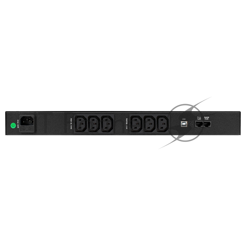 ИБП ExeGate 1U ServerRM UNL-1000.LCD.AVR.6C13.RJ.USB.1U <1000VA/600W, LCD, AVR, 6*C13, RJ, USB, 1U, установка в стойку, Black>