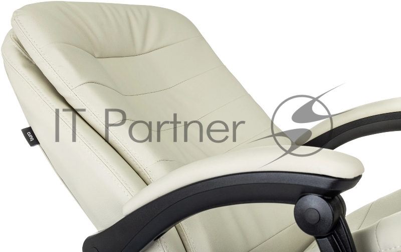 Кресло руководителя Бюрократ T-9950MSG-F слоновая кость эко.кожа крестов. пластик подст.для ног