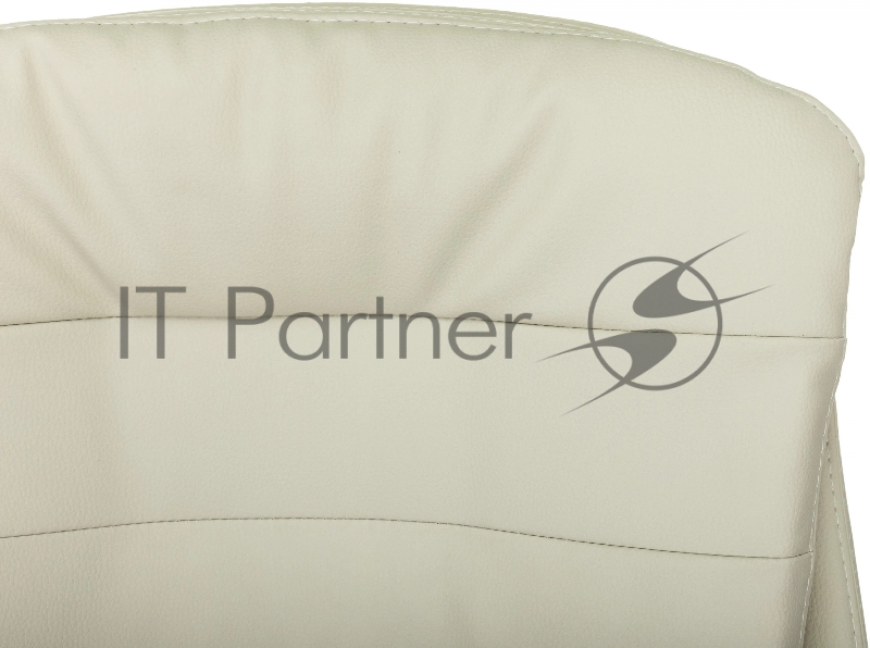 Кресло руководителя Бюрократ T-9950MSG-F слоновая кость эко.кожа крестов. пластик подст.для ног