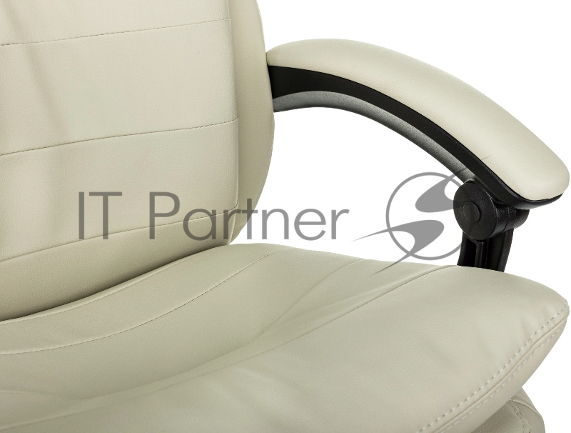 Кресло руководителя Бюрократ T-9950MSG-F слоновая кость эко.кожа крестов. пластик подст.для ног