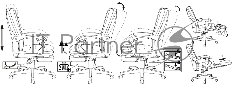 Кресло руководителя Бюрократ T-9950MSG-F слоновая кость эко.кожа крестов. пластик подст.для ног