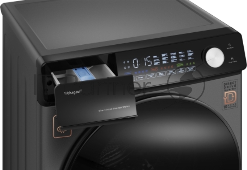 Стиральная машина Weissgauff WM 45126 Steam Direct Drive Deep Grey