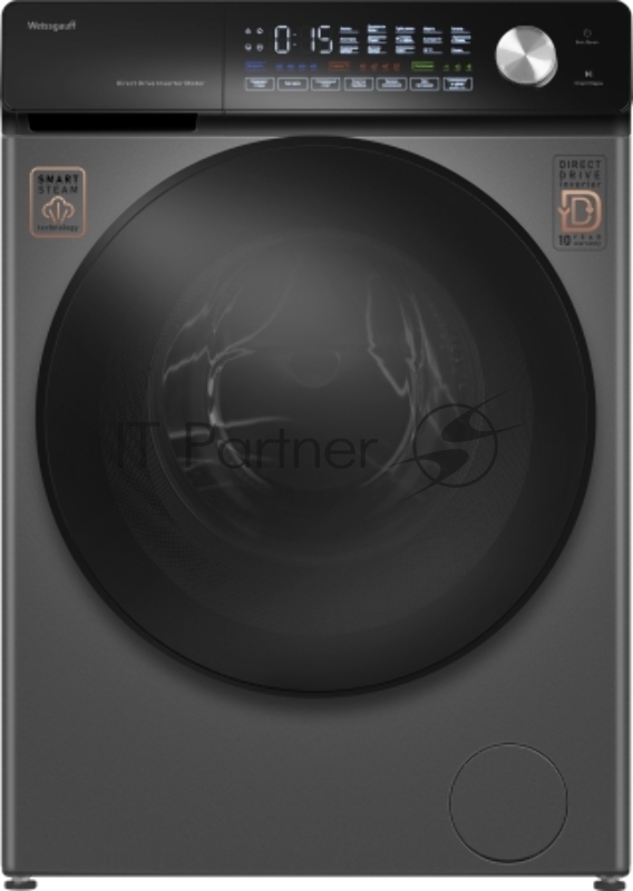 Стиральная машина Weissgauff WM 45126 Steam Direct Drive Deep Grey
