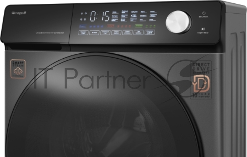 Стиральная машина Weissgauff WM 45126 Steam Direct Drive Deep Grey