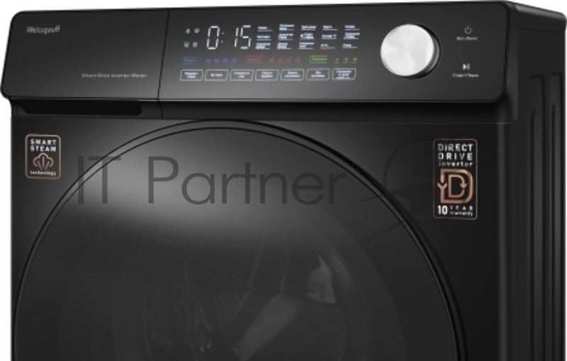 Стиральная машина Weissgauff WM 45126 Steam Direct Drive Matt Black