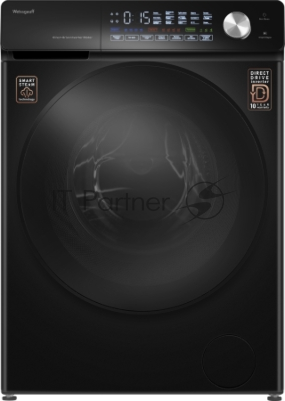 Стиральная машина Weissgauff WM 45126 Steam Direct Drive Matt Black