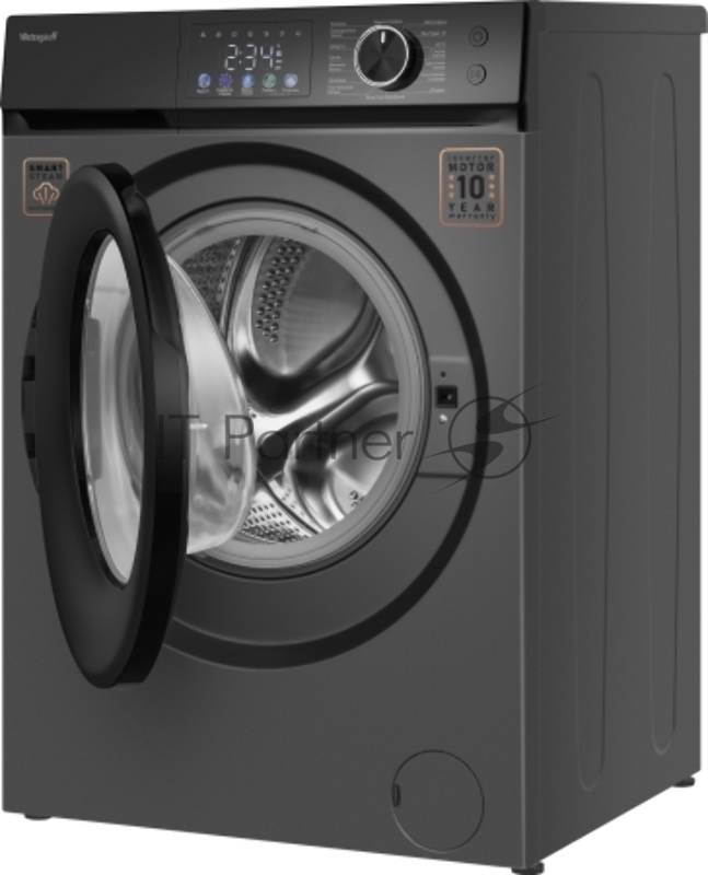 Стиральная машина Weissgauff WM 45127 Inverter Steam Color Touch Grey