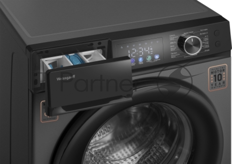 Стиральная машина Weissgauff WM 45127 Inverter Steam Color Touch Grey
