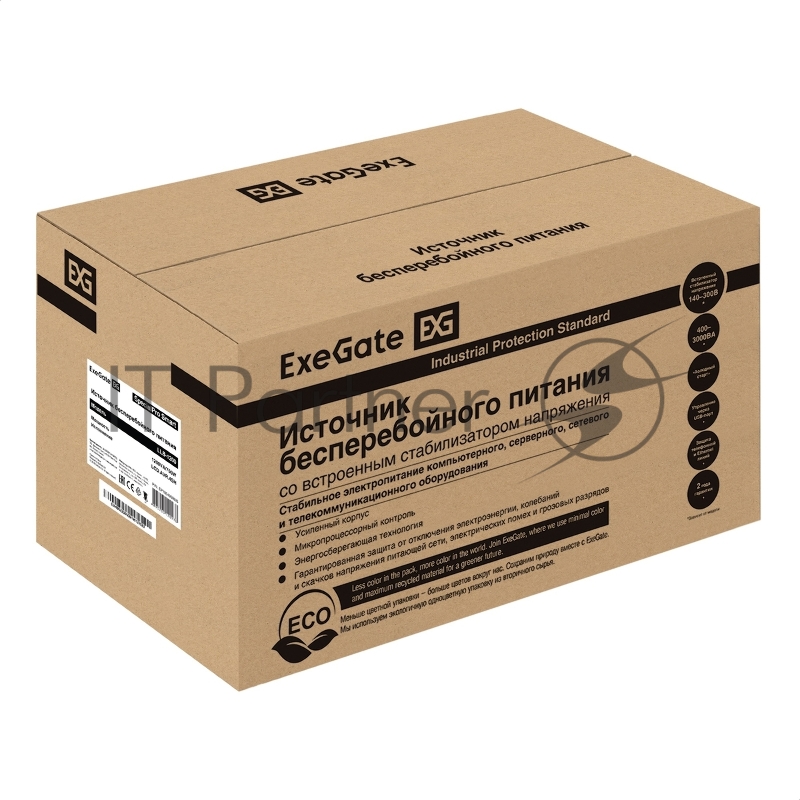 ИБП ExeGate SpecialPro Smart LLB-1200.LCD.AVR.4SH <1200VA/750W, LCD, AVR, 4*Schuko, Black>