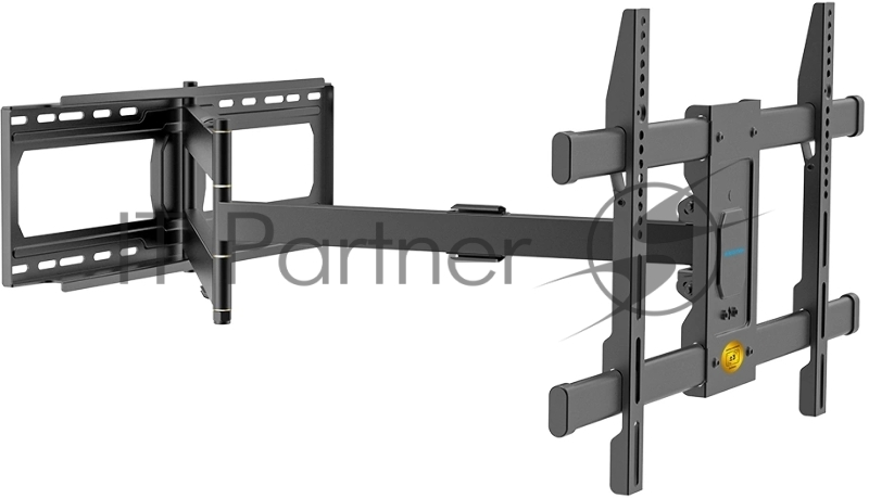 Кронштейн Kromax DIX-30 black 2 шт/уп. Кр. стал. наст. для TV 32-65, max 60 кг. 5 ст св., нак. ±10°, пов. ±90°, от ст. 85-1080 мм., max VESA 600x400 мм.