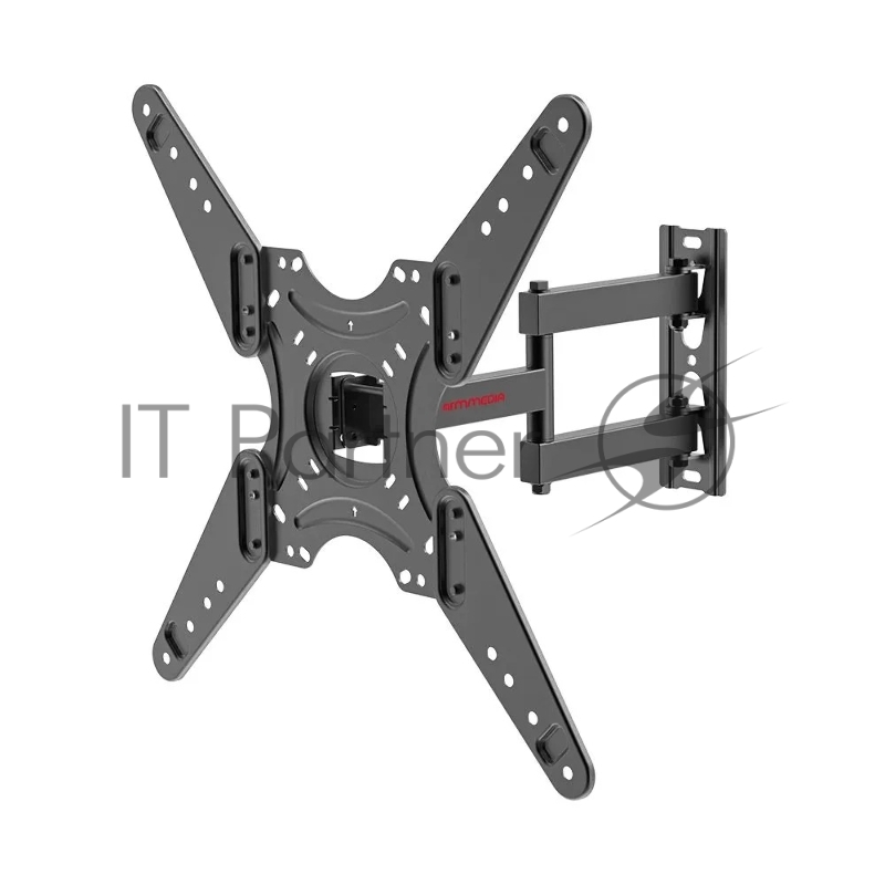 Кронштейн Arm media LCD-405 black, Кр. стал. наст. для TV 26-60, max 40 кг, 4 ст св., нак. +5°-10°, пов. ±90°, от ст. 82-362 мм, max VESA 400x400 мм.