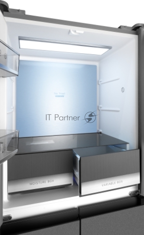 Холодильник Weissgauff WCD 450 Bru Steel Glass NoFrost Inverter