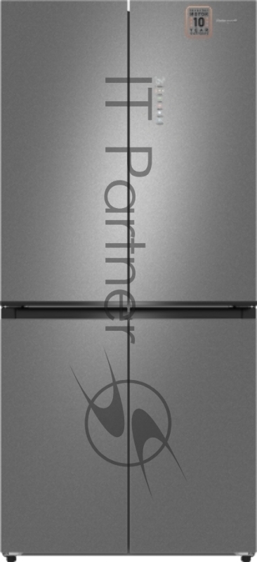 Холодильник Weissgauff WCD 450 Bru Steel Glass NoFrost Inverter