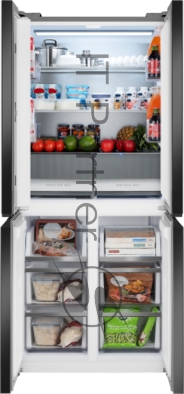 Холодильник Weissgauff WCD 450 Bru Steel Glass NoFrost Inverter