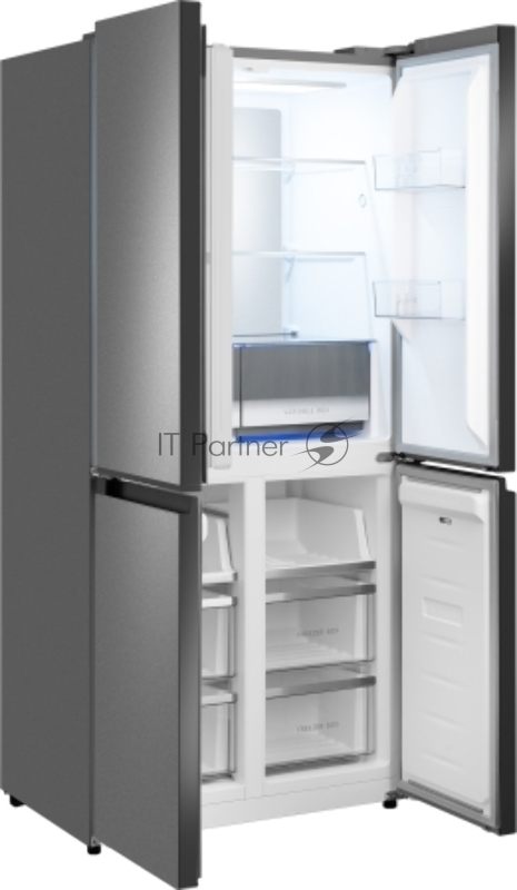 Холодильник Weissgauff WCD 450 Bru Steel Glass NoFrost Inverter