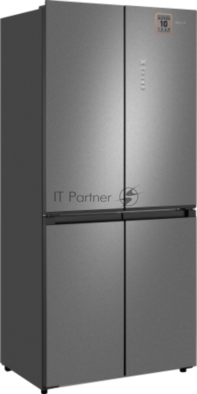 Холодильник Weissgauff WCD 450 Bru Steel Glass NoFrost Inverter