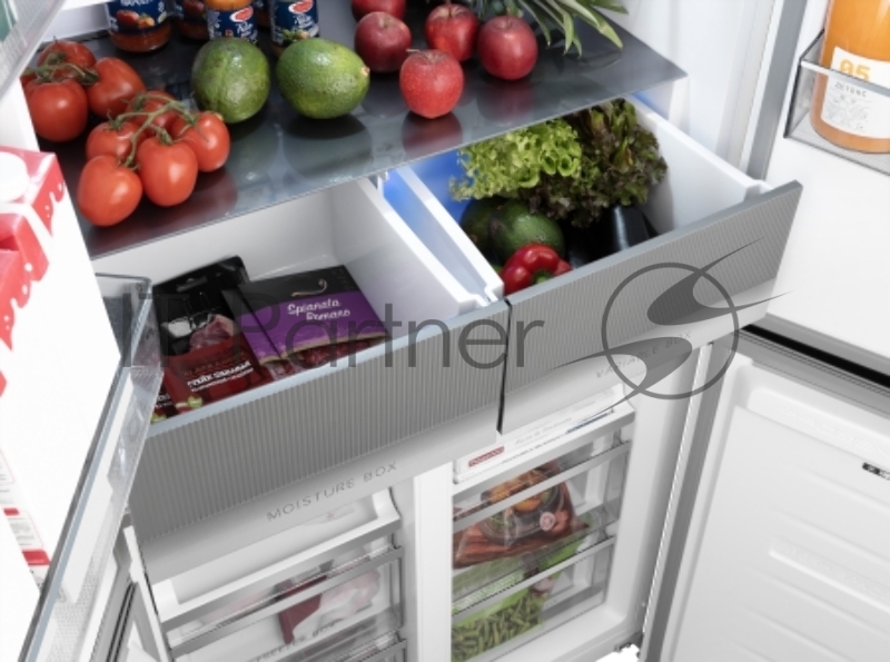 Холодильник Weissgauff WCD 450 Bru Steel Glass NoFrost Inverter