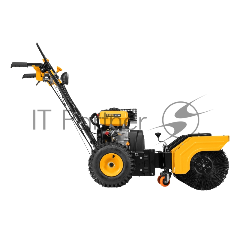 Гибридная снегоуборочная машина с функц. подметания SWB-800, 212 сс, руч. старт, 2 насадки// Denzel