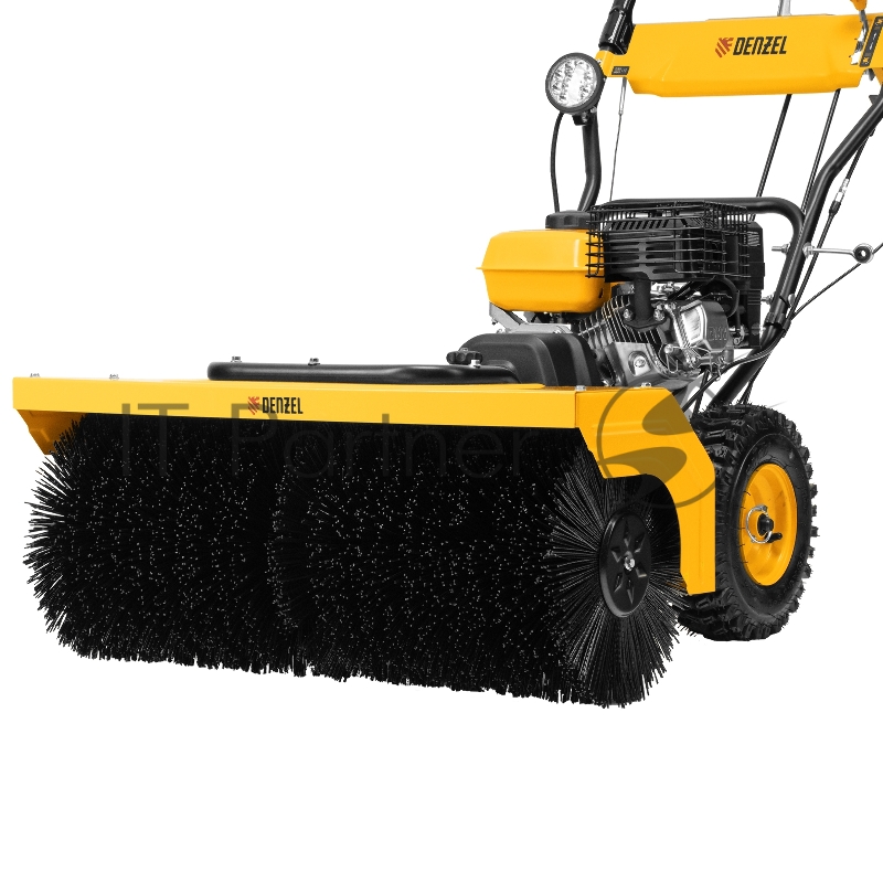 Гибридная снегоуборочная машина с функц. подметания SWB-800, 212 сс, руч. старт, 2 насадки// Denzel