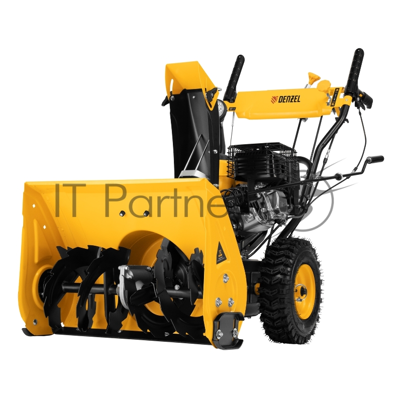 Гибридная снегоуборочная машина с функц. подметания SWB-800, 212 сс, руч. старт, 2 насадки// Denzel