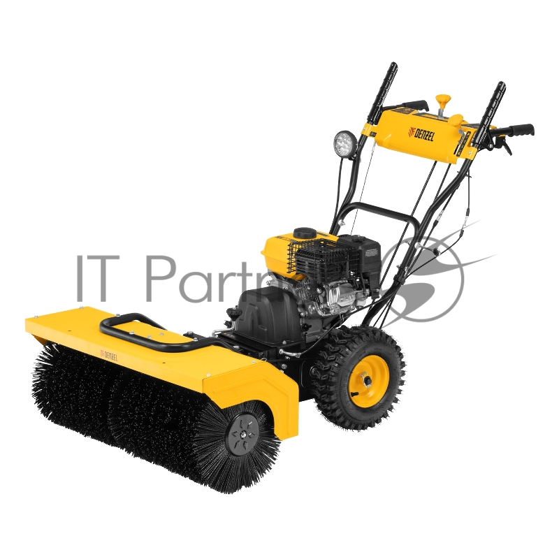 Гибридная снегоуборочная машина с функц. подметания SWB-800, 212 сс, руч. старт, 2 насадки// Denzel