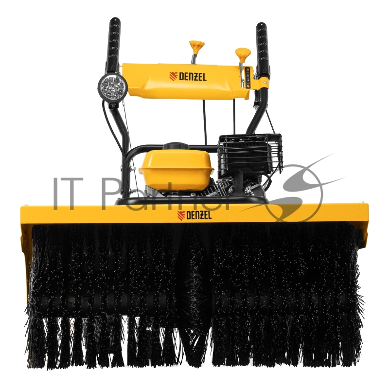 Гибридная снегоуборочная машина с функц. подметания SWB-800, 212 сс, руч. старт, 2 насадки// Denzel