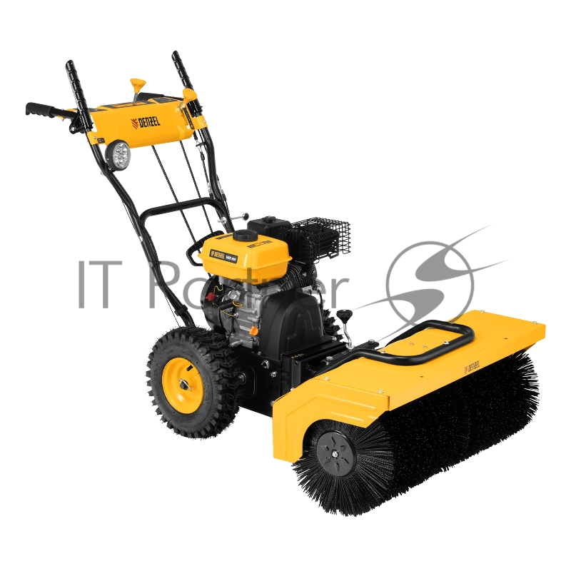 Гибридная снегоуборочная машина с функц. подметания SWB-800, 212 сс, руч. старт, 2 насадки// Denzel