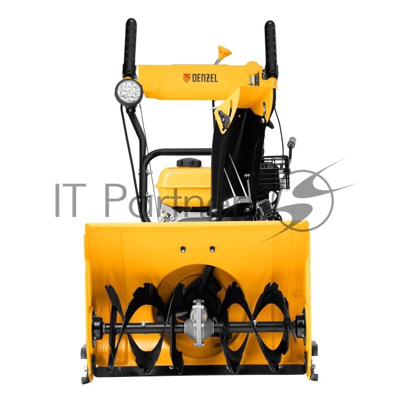 Гибридная снегоуборочная машина с функц. подметания SWB-800, 212 сс, руч. старт, 2 насадки// Denzel