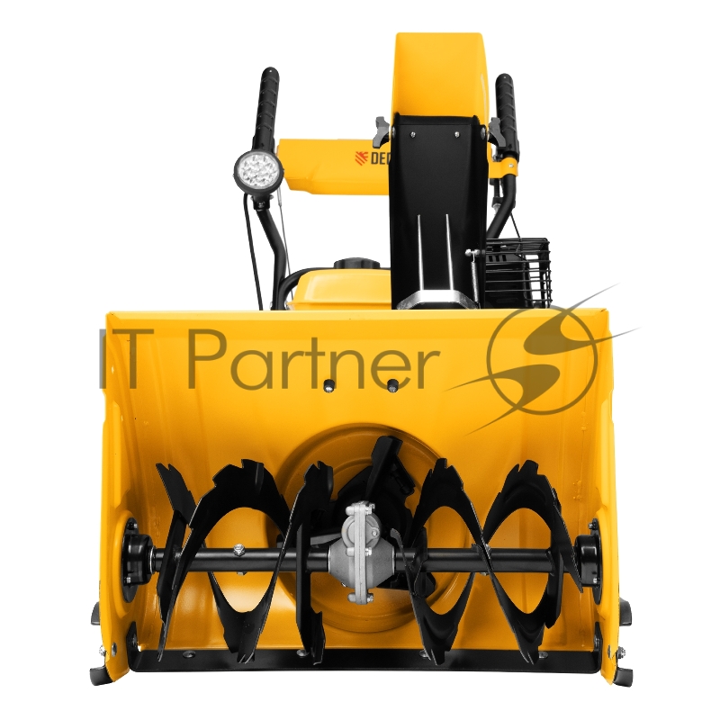 Гибридная снегоуборочная машина с функц. подметания SWB-800, 212 сс, руч. старт, 2 насадки// Denzel