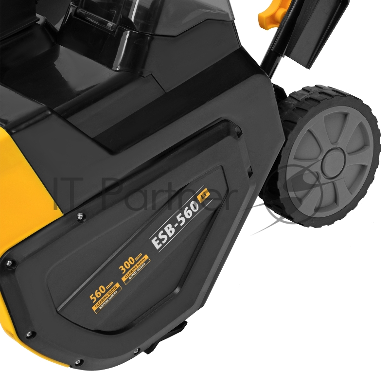 Снегоуборочная машина аккумуляторная, ESB-560Li, 560 мм, 40В, 2 АКБ 5 Ач, ЗУ, метал. шнек // Denzel