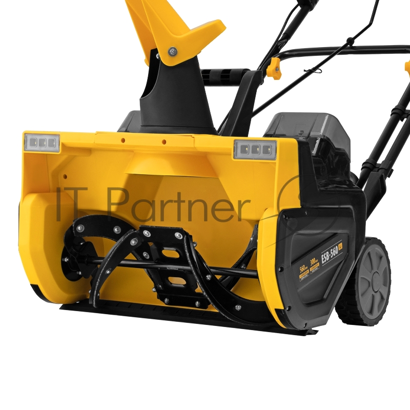 Снегоуборочная машина аккумуляторная, ESB-560Li, 560 мм, 40В, 2 АКБ 5 Ач, ЗУ, метал. шнек // Denzel
