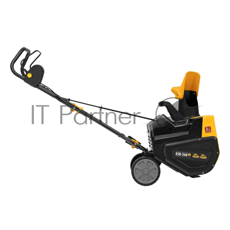 Снегоуборочная машина аккумуляторная, ESB-560Li, 560 мм, 40В, 2 АКБ 5 Ач, ЗУ, метал. шнек // Denzel