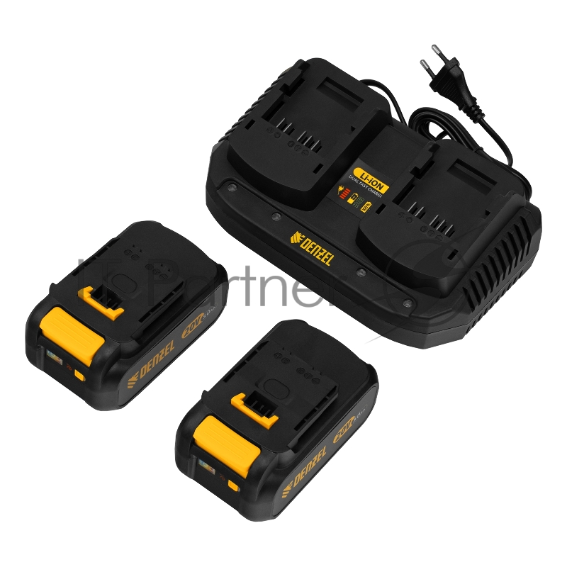 Снегоуборочная машина аккумуляторная, ESB-560Li, 560 мм, 40В, 2 АКБ 5 Ач, ЗУ, метал. шнек // Denzel