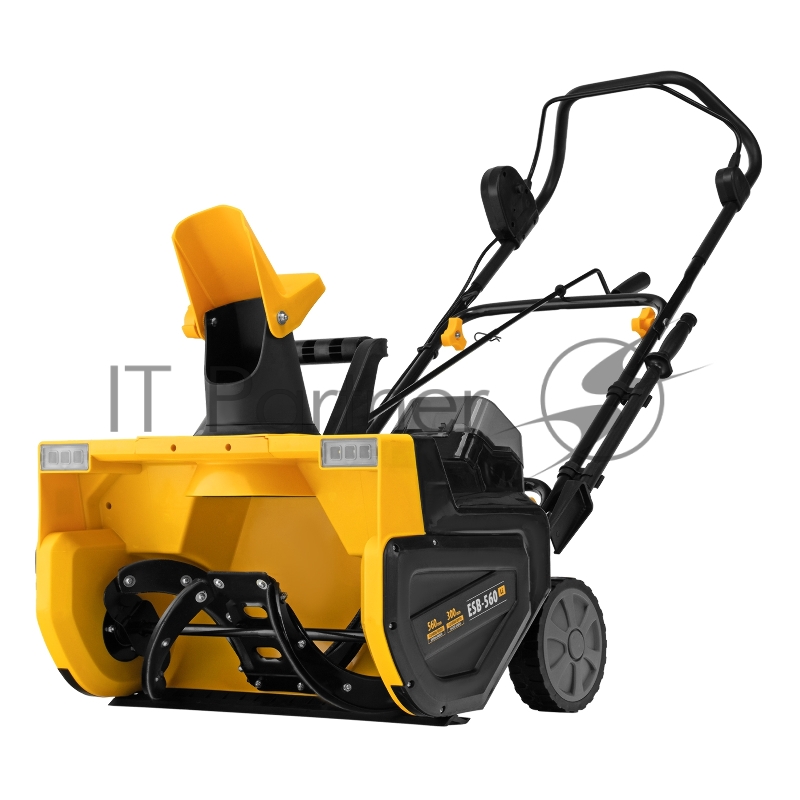 Снегоуборочная машина аккумуляторная, ESB-560Li, 560 мм, 40В, 2 АКБ 5 Ач, ЗУ, метал. шнек // Denzel