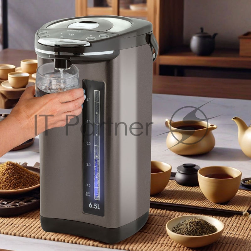 Термопот электрический Endever Altea-2095, коричневый/черный, мощность 1450 Вт, емкость 6,5 л, блокировка от детей, 4 шт/уп