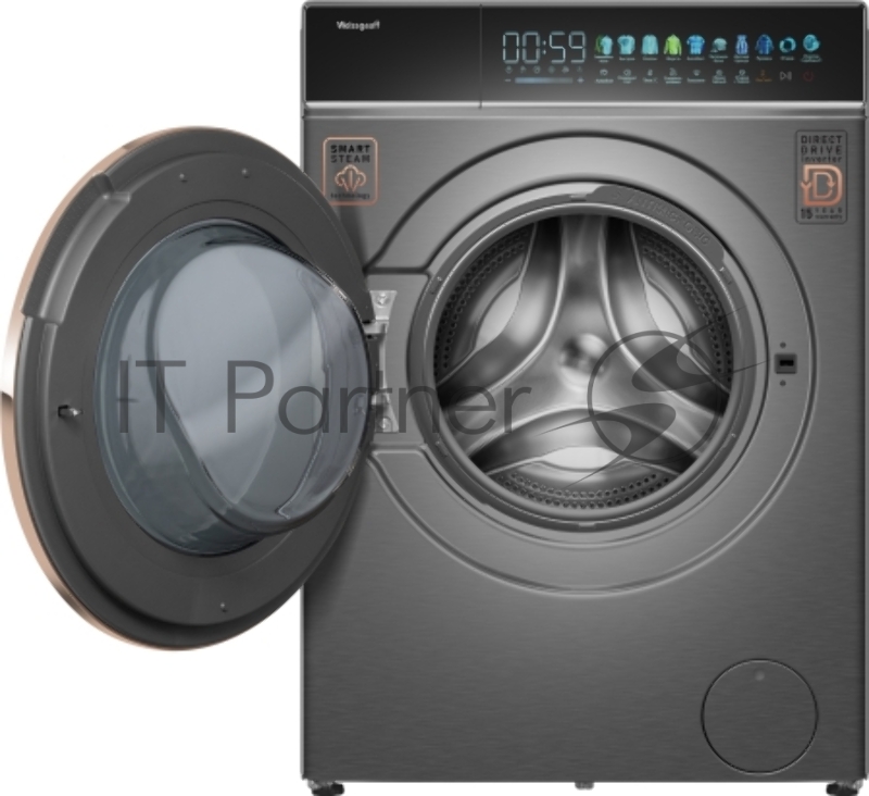 Стиральная машина Weissgauff WM 58411 Direct Drive Inverter Premium Steam Grey