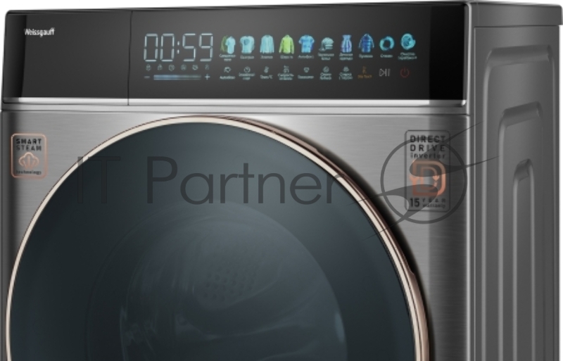 Стиральная машина Weissgauff WM 58411 Direct Drive Inverter Premium Steam Grey
