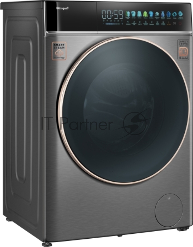 Стиральная машина Weissgauff WM 58411 Direct Drive Inverter Premium Steam Grey