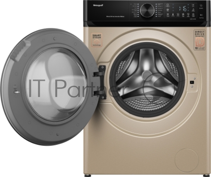 Стиральная машина Weissgauff WM 59411 Direct Drive Inverter Steam Champagne