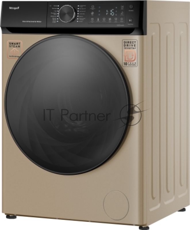 Стиральная машина Weissgauff WM 59411 Direct Drive Inverter Steam Champagne