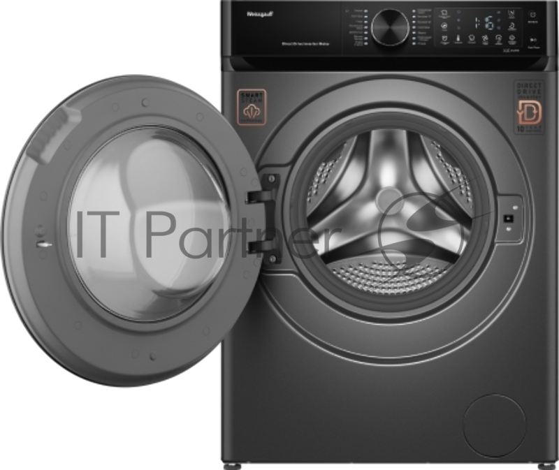 Стиральная машина Weissgauff WM 59411 Direct Drive Inverter Steam Deep Grey