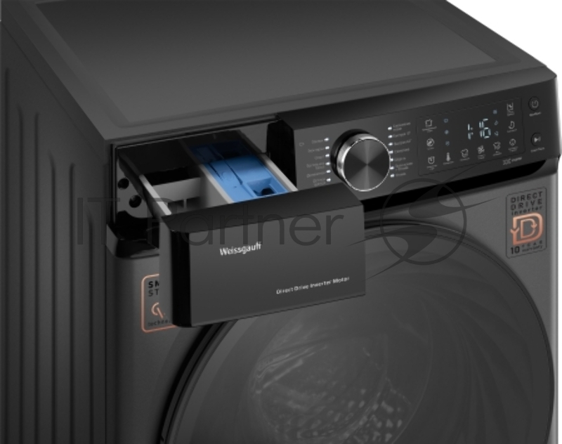 Стиральная машина Weissgauff WM 59411 Direct Drive Inverter Steam Deep Grey