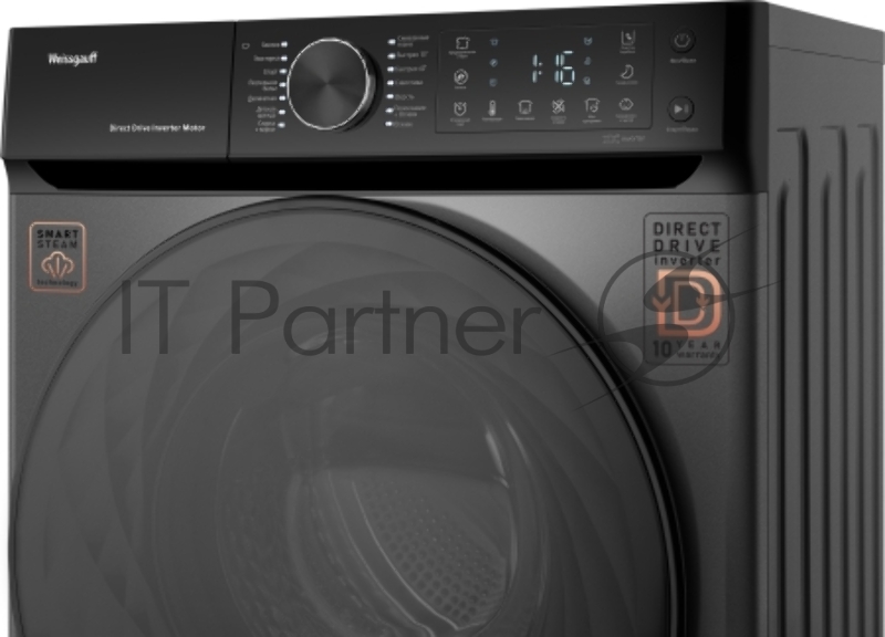 Стиральная машина Weissgauff WM 59411 Direct Drive Inverter Steam Deep Grey