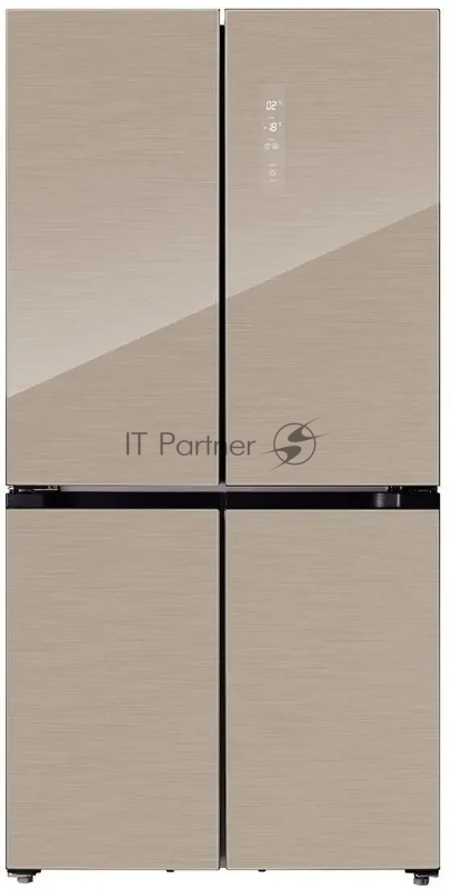 Холодильник Lex LCD505GIGID 3-хкамерн. золотистый