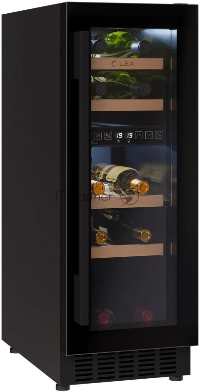 Винный шкаф Lex LWD3017BL dual zone 1-нокамерн. черный