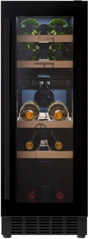 Винный шкаф Lex LWD3017BL dual zone 1-нокамерн. черный