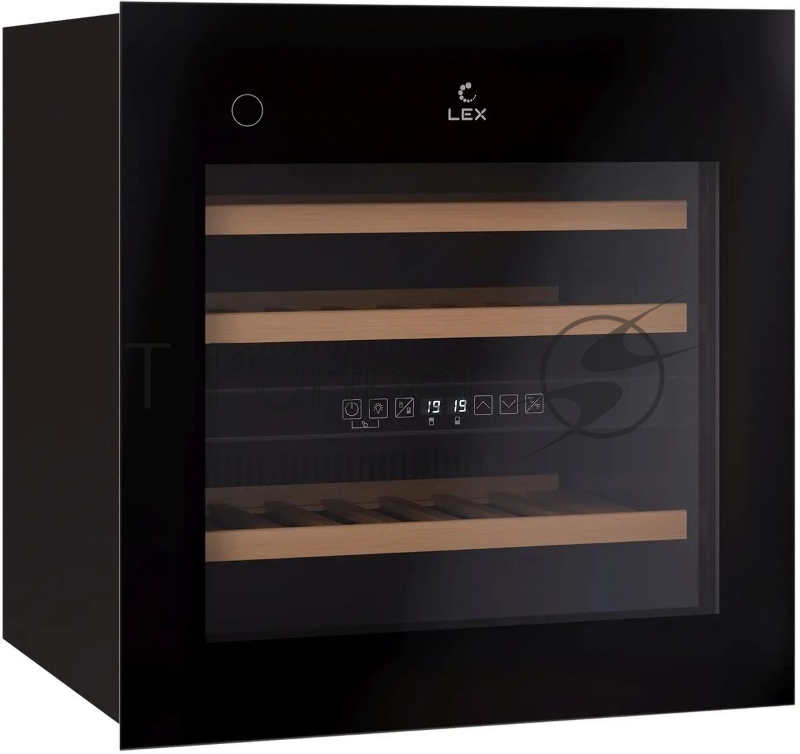 Винный шкаф Lex LWD6036BL dual zone PP 1-нокамерн. черный (CHAT500008)