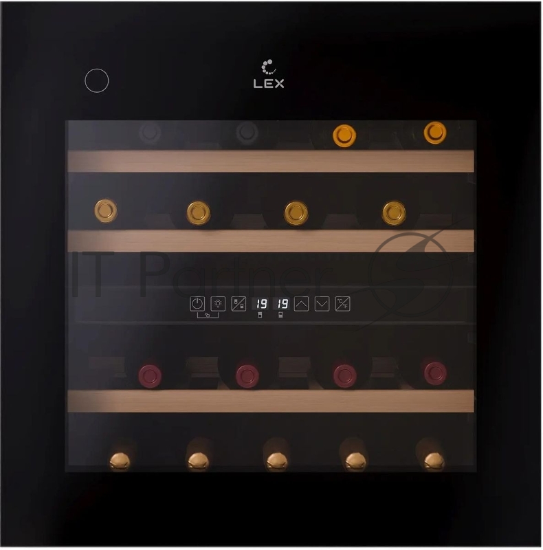 Винный шкаф Lex LWD6036BL dual zone PP 1-нокамерн. черный (CHAT500008)