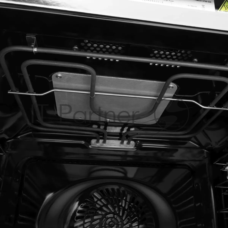 Духовой шкаф Электрический Hyundai HMEO 6780 DX черное стекло/серебристый