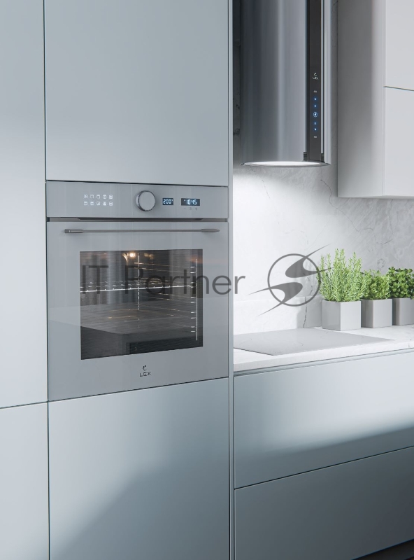 Духовой шкаф Электрический Lex EDM 1001 ONE GR стекло серое